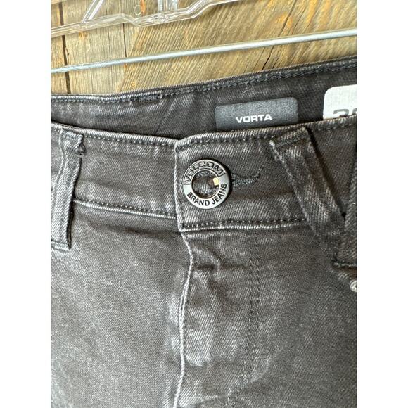 Volcom Vorta Jeans Black Slim Straight Superior Stretch Size 30x29 Cotton Blend - Picture 2 of 9